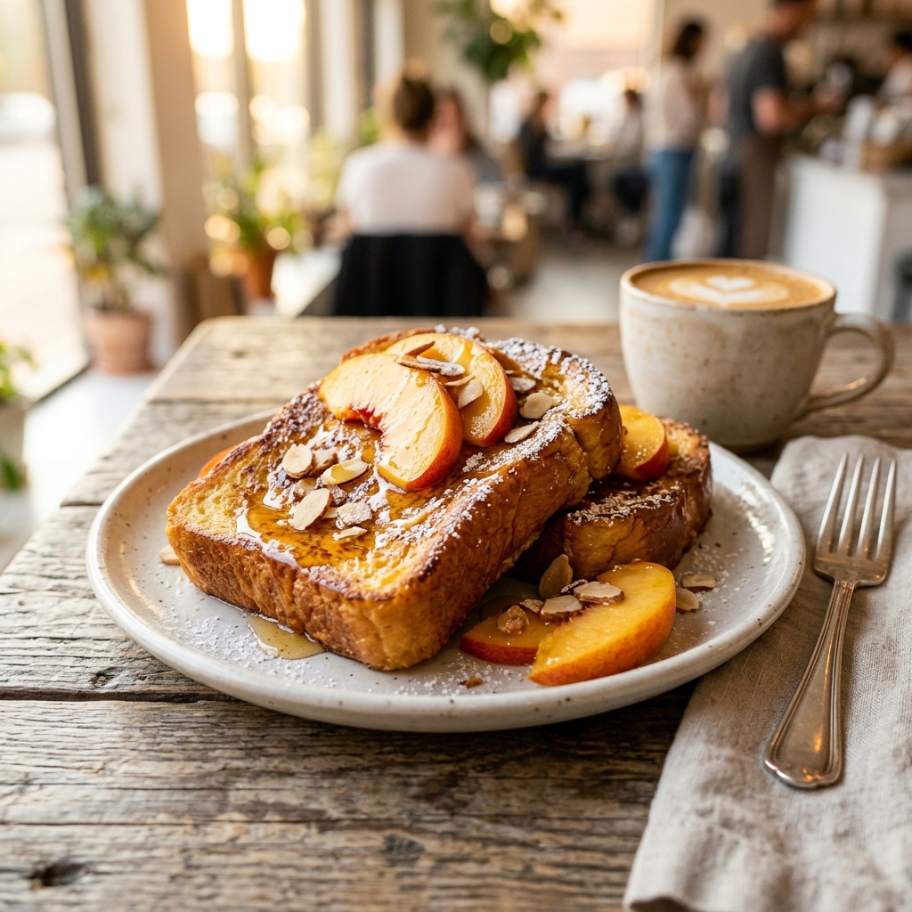 Brioche French toast sweet plate